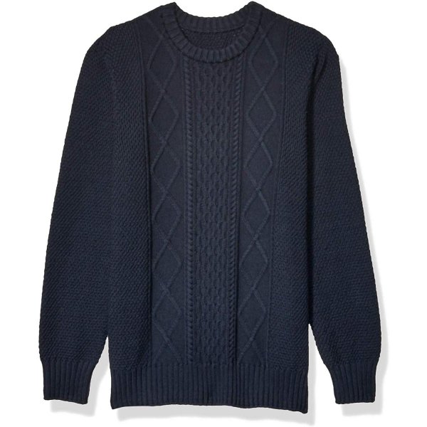 Navy The Male Fashion Casual Merino Wool Sweater