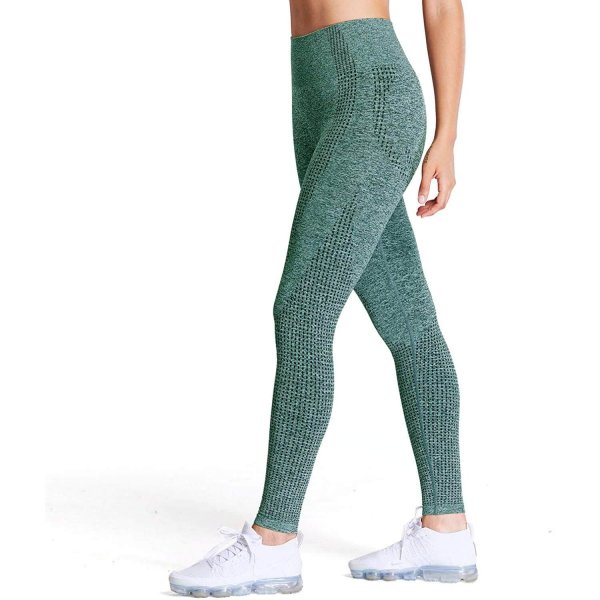 Dark Green Marl Women's Comfortable Yoga Pants Active Workout For Women