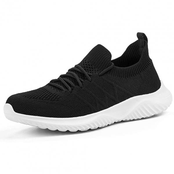 Z1804 Black Female Athletic Shoes Classic Comfort Athletic Walking Shoes For Women