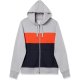 Grey Heather/Orange/Navy Man Fashion Hooded Sweatshirts Novelty Making You Look Fabulous