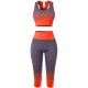 A Neon Coral Madam Casual Yoga Clothes Set Casual For Women Sport Clothing