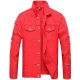 Red Gentleman Casual Jackets