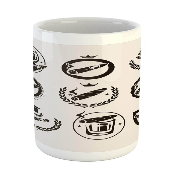 Brown Eggshell Simplicity Mugs Funny Suitable For Office And Home