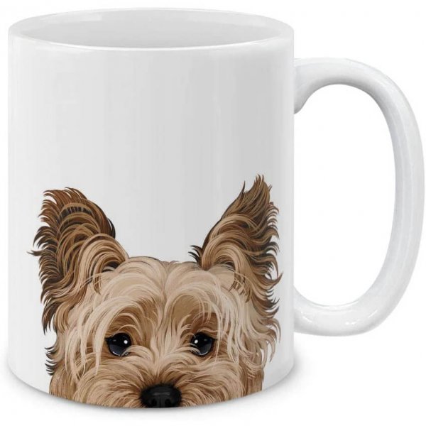 Yorkshire Terrier Dog Novelty Mug Style Porcelain Fun Gift