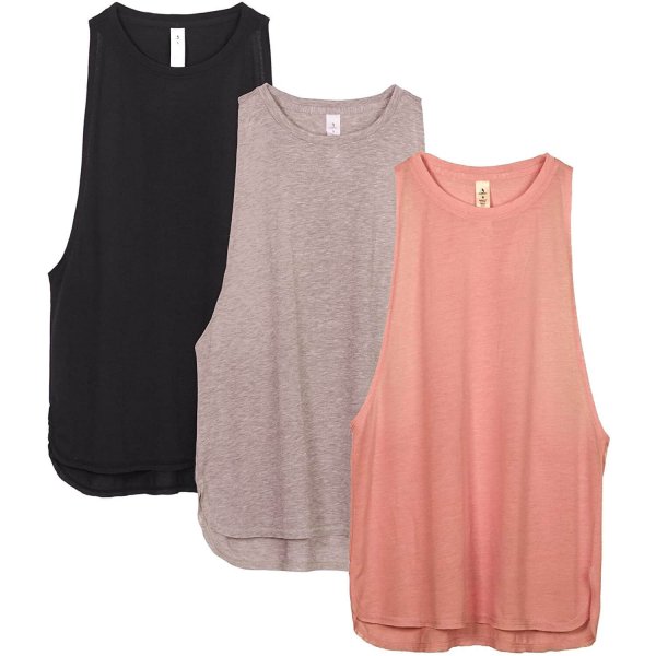 Black/Beige/Pale Blush Lady Comfortable Sleeveless Gear Exercise Running