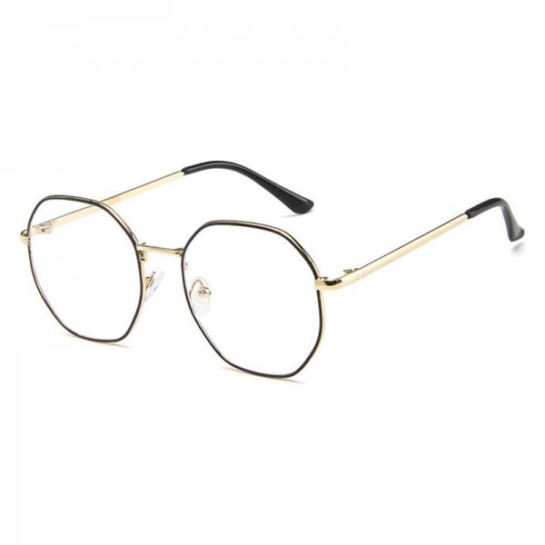 Men's Eyeglasses Irregular Design Polygon Shape Creative Preppy Eyeglasses Accessory