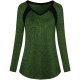 C-green Women Simple Long Sleeve Top For Sport