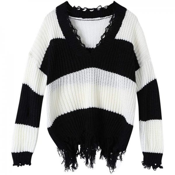 Z-striped a Madam Elegant Knitted Fabric Lithe For Women