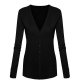 Black Women's Elegant Knitted Garment Comfortable Suitable For Everyday Wear