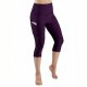 High Waist Out Pocket Yoga Pants Tummy Control Workout Running 4 Way Stretch Yoga Leggings - Violet