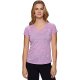 Striated Purple Women's Beautiful Short Sleeve Wear Gym Sport