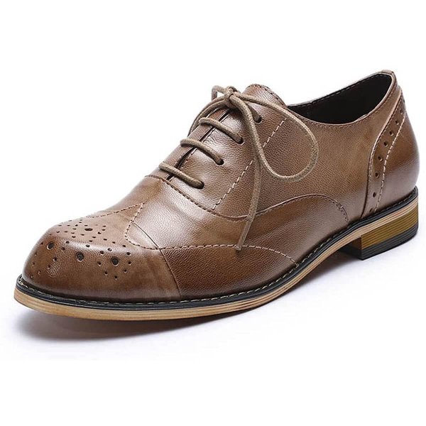 Coffee 3 Women Oxfords Comfortable Style