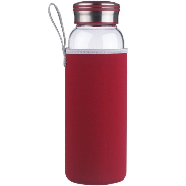 Red Creative Water Bottles Style Easy To Clean Male And Female