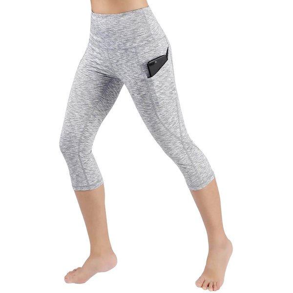 Capris714-spacedye White Female Formal Training Yoga Pants Active Workout For Daily Sport